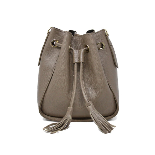 Drawstring Bucket Bag - Taupe