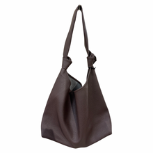 Knotted Handle Hobo - Taupe