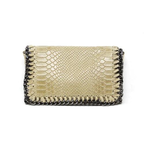 Chain Trim Clutch - Beige