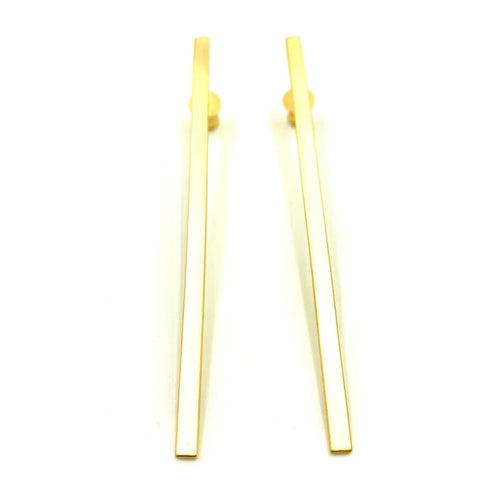 Gold Bar Earrings