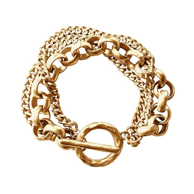 Multi Chain Toggle Bracelet