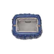 Pleated Clutch - Blue