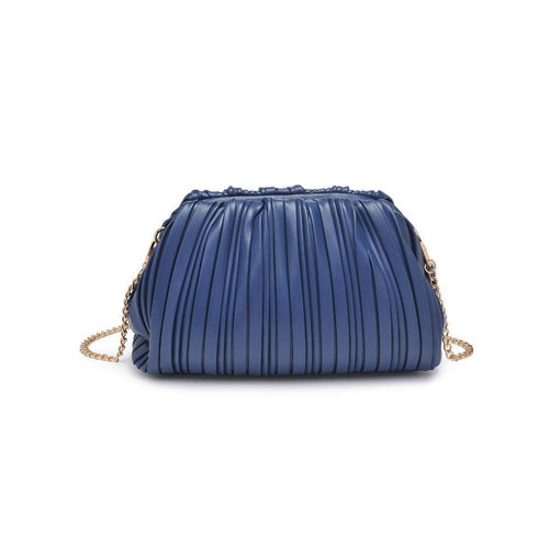 Pleated Clutch - Blue