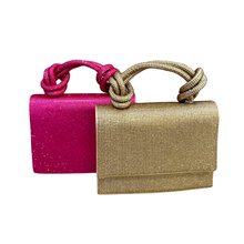 Crystal Knotted Handle Bag (Two Colors)