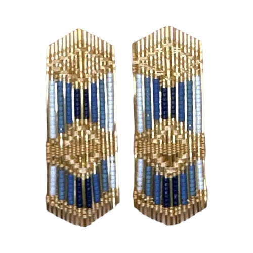 Regalia Statement Earring - Blue