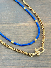 Barbell Box Chain Necklace - Gold