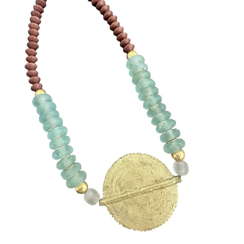 Baule Pendant Necklace - Blue