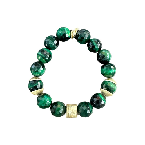 Stretch Bracelet - Green Tiger's Eye