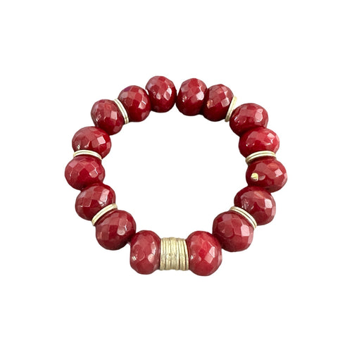 Stretch Bracelet - Wine Agate