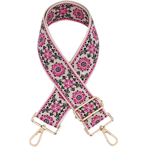 Crossbody Strap - Floral Tapestry (Pink)