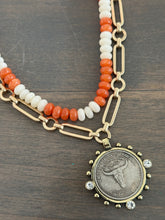 Beaded Rondelle Necklace - Hook 'Em