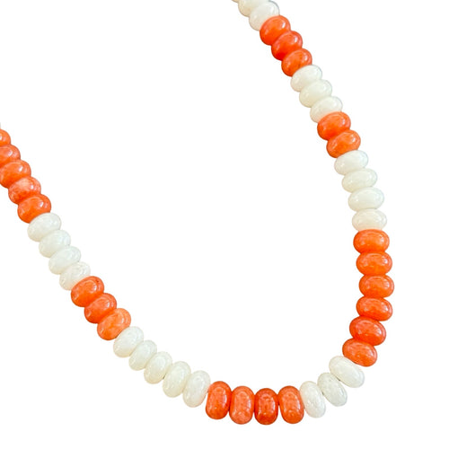 Beaded Rondelle Necklace - Hook 'Em