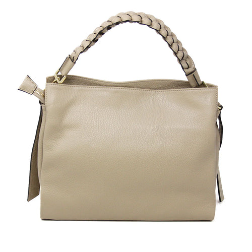 Braided Handle Tote - Ivory