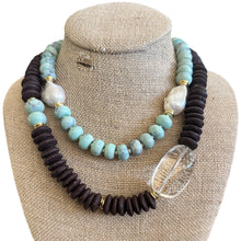 Amazonite & Pearl Collar