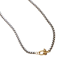 Barbell Box Chain Necklace - Gold