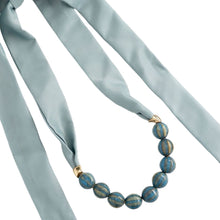 Scarf Necklace - Blue