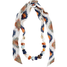 Scarf Necklace - Blue