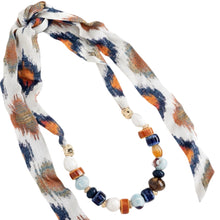 Scarf Necklace - Blue