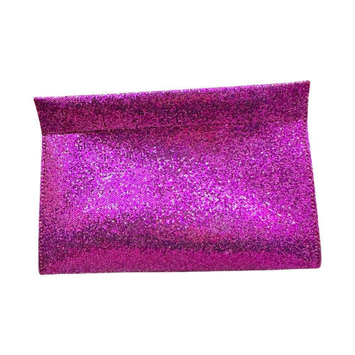 Metallic Frame Clutch - Fuchsia