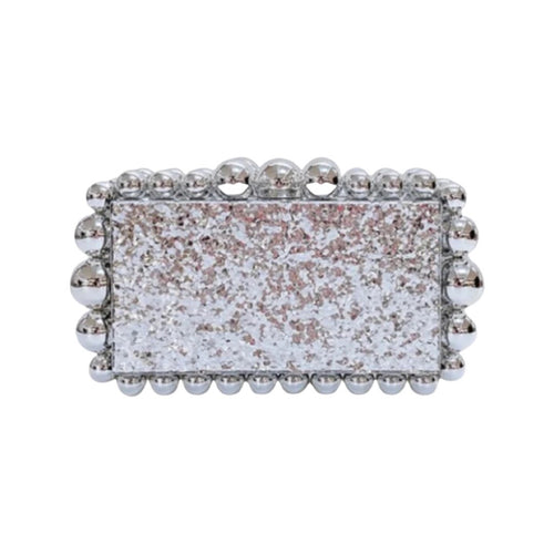 Bubble Clutch - Silver