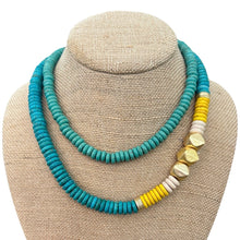 Colorblock Drape - Turquoise + Yellow