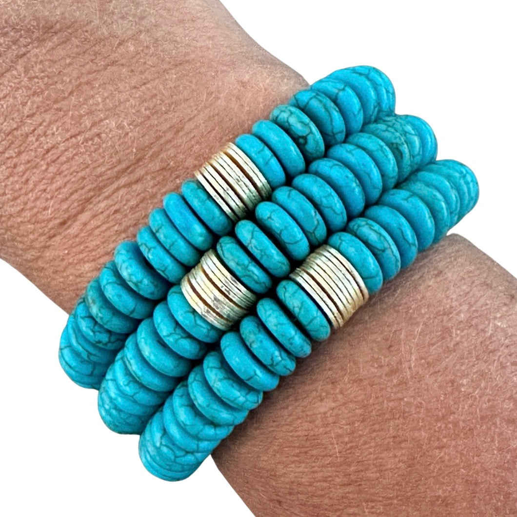 Stretch Bracelet - Turquoise Magnesite