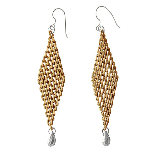 Beaded Mesh Earring