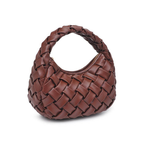 Woven Cutout Handle Mini - Chocolate