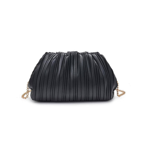 Pleated Clutch - Black