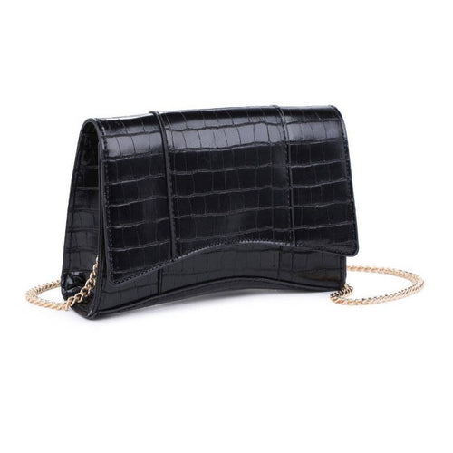 Embossed Croc Front Flap Convertible